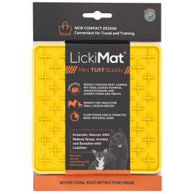 LickiMat® Mini Tuff Playdate Dog (Option: Mini Tuff Playdate Yellow Dog)